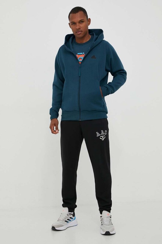 adidas t-shirt bawełniany IL5382 niebieski AW23