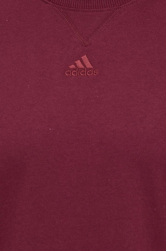 adidas t-shirt bawełniany IL9022 bordowy