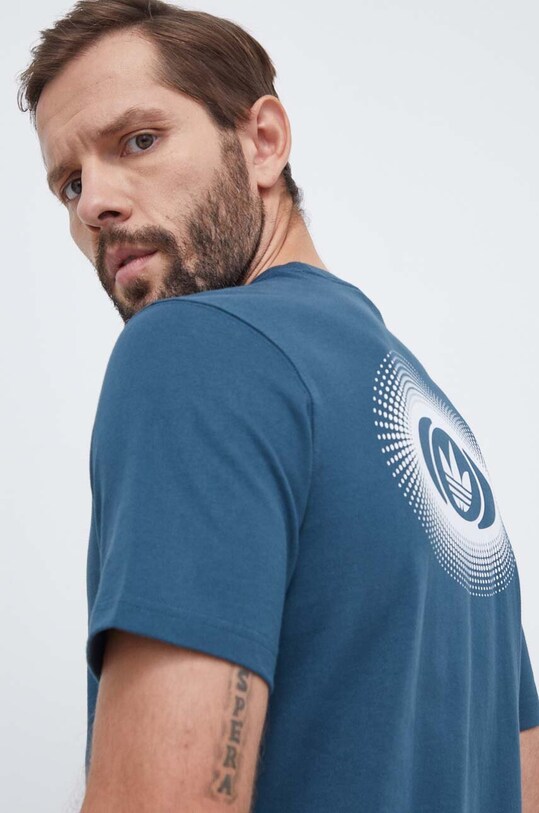 Бавовняна футболка adidas Originals бавовна бірюзовий IM1839