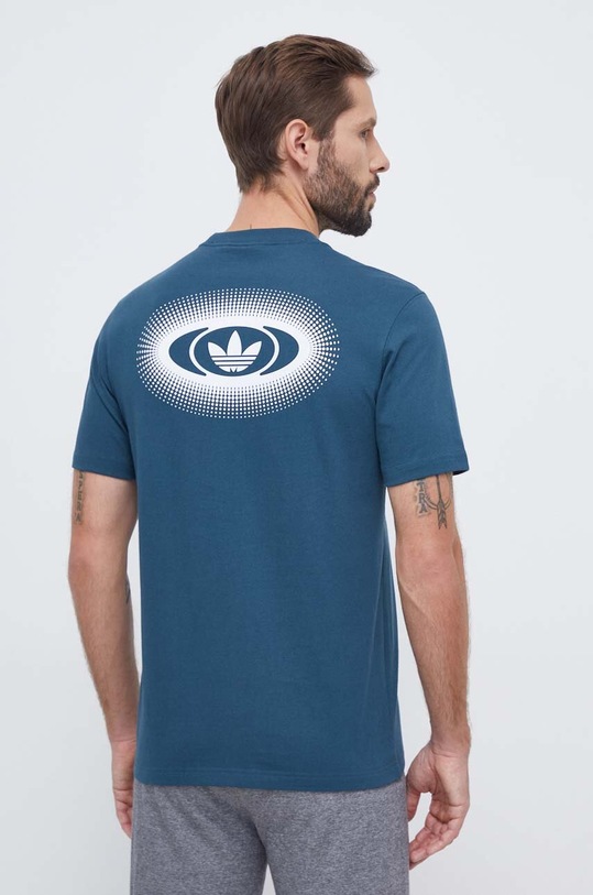 adidas Originals t-shirt bawełniany turkusowy IM1839