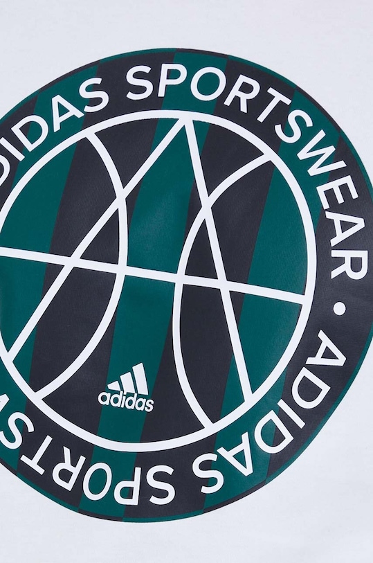 Bombažna kratka majica adidas II3575 bela
