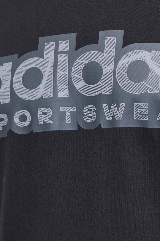 Хлопковая футболка adidas II3580 чёрный