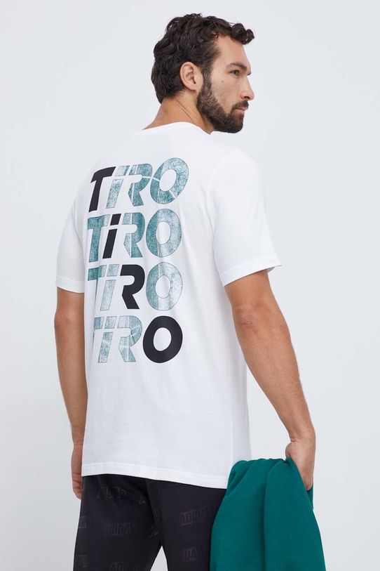 Бавовняна футболка adidas бавовна білий II3593