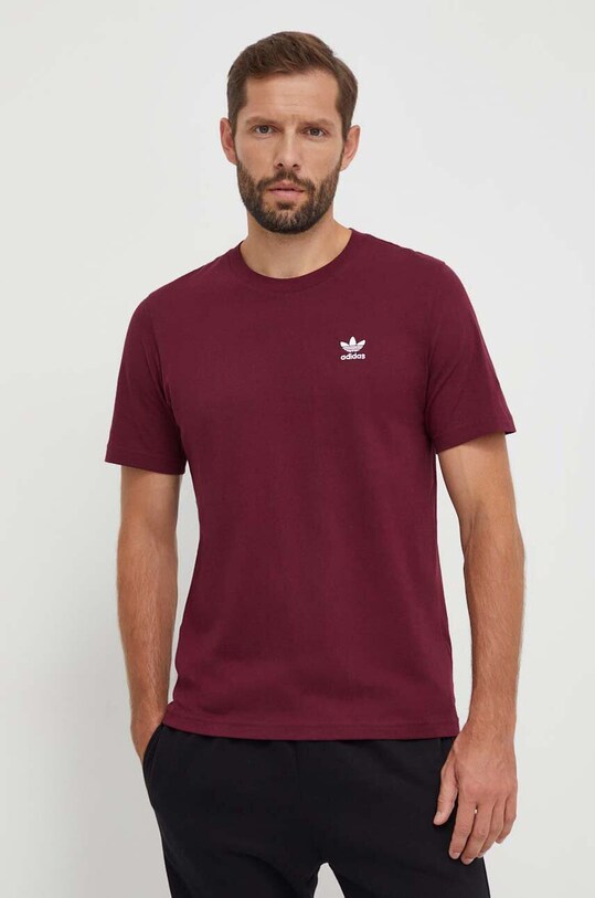 adidas Originals t-shirt bawełniany bawełna bordowy II5794