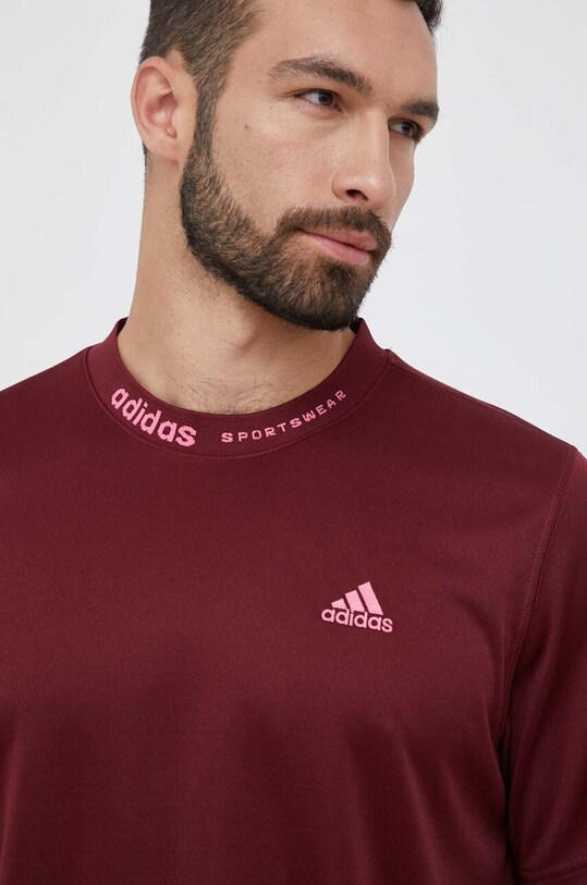 Μπλουζάκι adidas μπορντό IJ6461