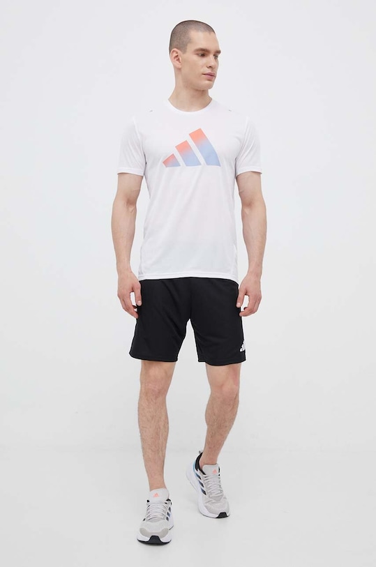 Μπλουζάκι για τρέξιμο adidas Performance Run Icons HR3244 λευκό AW23