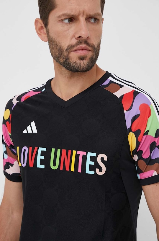 adidas Performance t-shirt treningowy Pride Tiro regular czarny HY5898