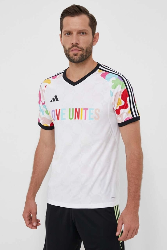 Tréningové tričko adidas Performance Pride Tiro biela HY5899