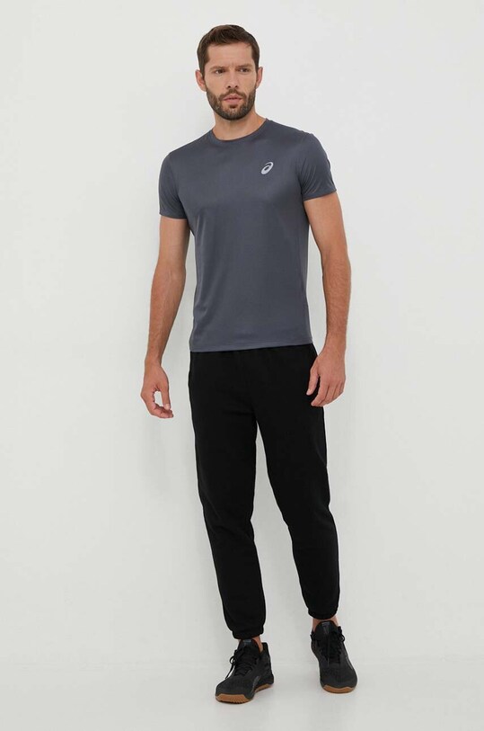 Asics t-shirt do biegania Core 2011C341.020 szary AW23