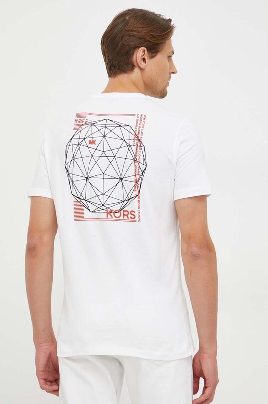 Odzież Michael Kors t-shirt bawełniany CF351P0FV4 biały