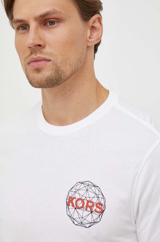 Michael Kors t-shirt bawełniany biały CF351P0FV4