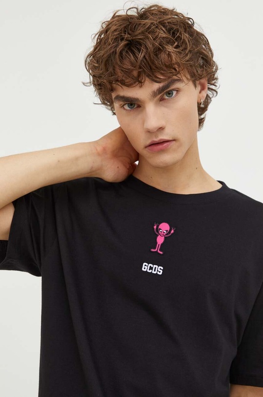 GCDS t-shirt in cotone FW23M130673 nero