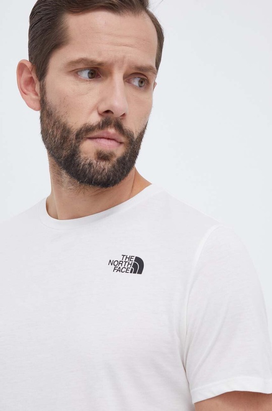 The North Face t-shirt beżowy NF0A86XJV3L1