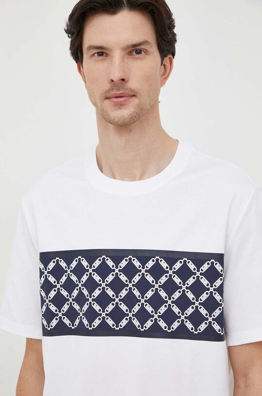 Michael Kors tricou din bumbac print alb CF351MS1V2
