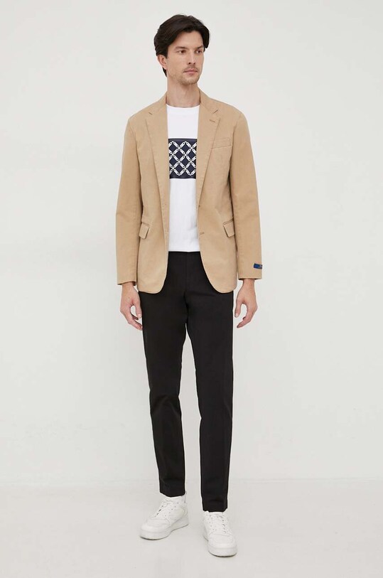 Michael Kors tricou din bumbac CF351MS1V2 alb AW23