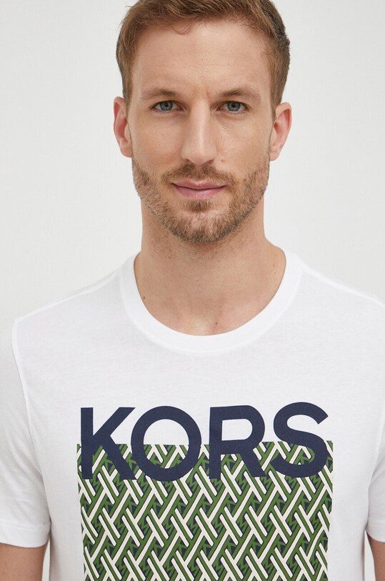 Odzież Michael Kors t-shirt bawełniany CF351MMFV4 biały
