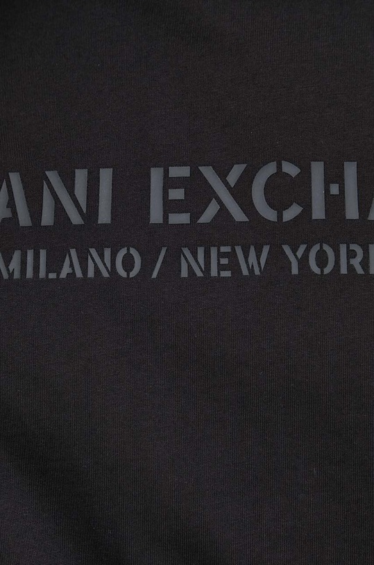 Armani Exchange t-shirt bawełniany 6RZTLH.ZJ9JZ czarny