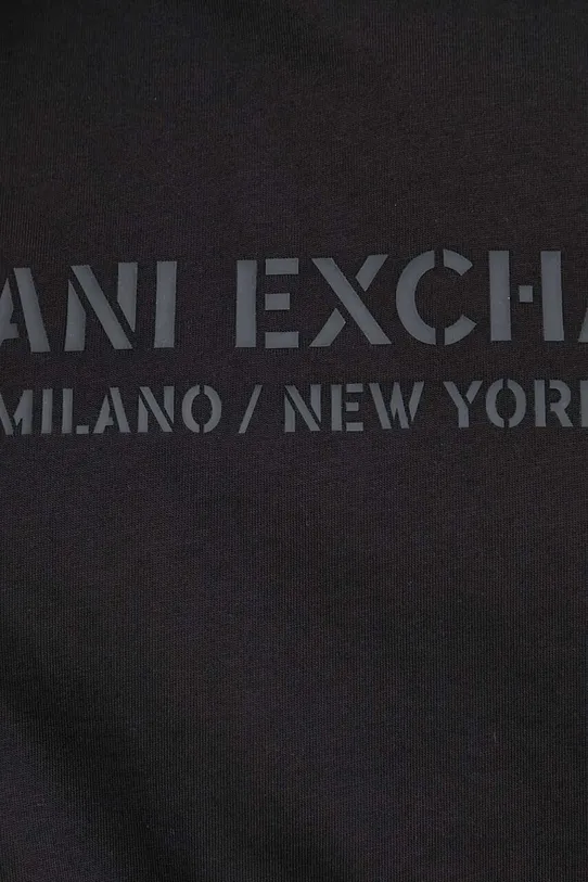 Armani Exchange tricou din bumbac 6RZTLH.ZJ9JZ negru