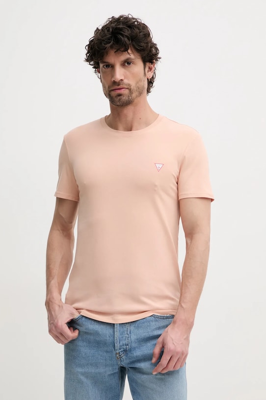 Guess t-shirt slim arancione M2YI24.J1314