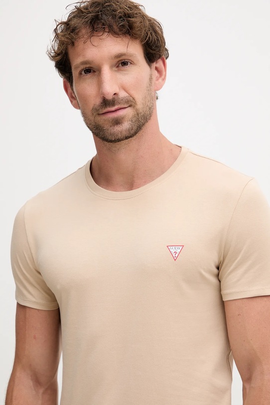 Odzież Guess t-shirt M2YI24.J1314 beżowy