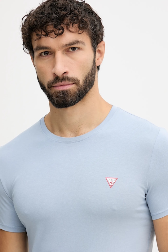 Guess t-shirt niebieski M2YI24.J1314