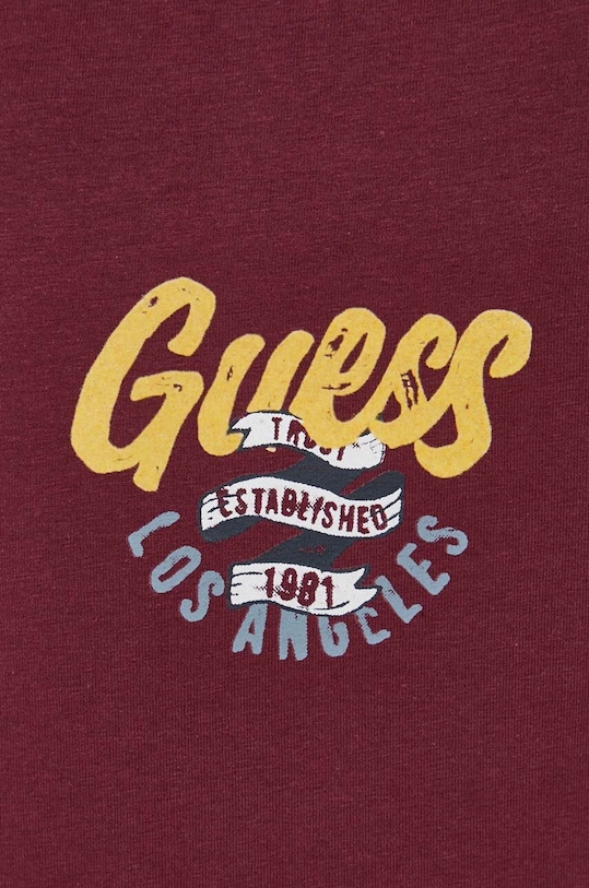 Μπλουζάκι Guess μπορντό M3BI29.J1314