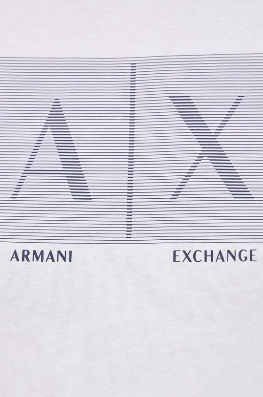 Armani Exchange t-shirt bawełniany 6RZTHB.ZJH4Z biały