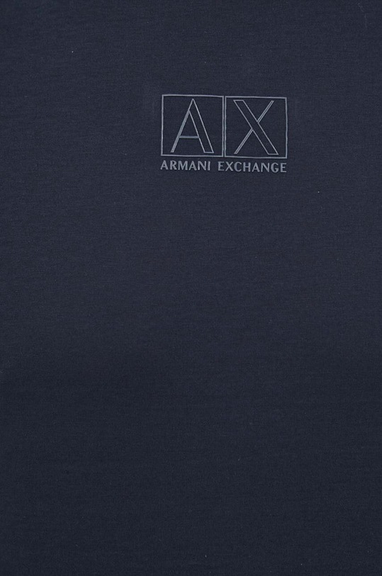 Armani Exchange t-shirt bawełniany 6RZTHF.ZJ9AZ granatowy