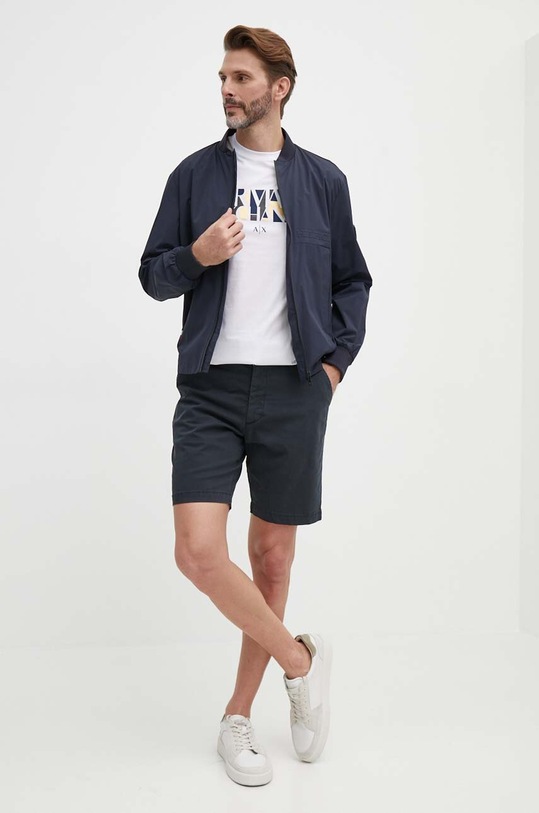 Armani Exchange t-shirt bawełniany 6RZTJC.ZJBYZ biały AW23