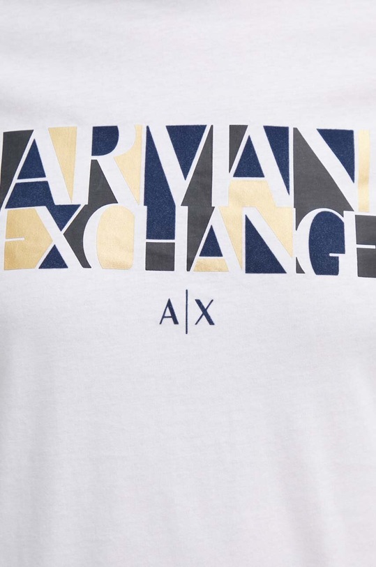 Armani Exchange t-shirt bawełniany 6RZTJC.ZJBYZ biały