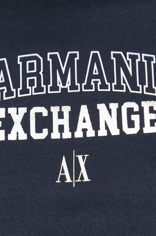 Armani Exchange t-shirt bawełniany 6RZTJG.ZJ8EZ granatowy