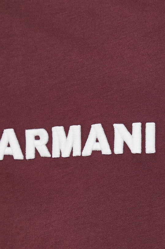 Pamučna majica Armani Exchange 6RZTJM.ZJH4Z bordo