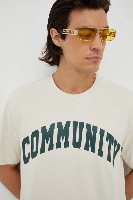 Les Deux tricou din bumbac print bej LDM101150