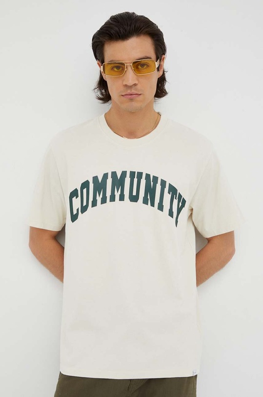 Les Deux tricou din bumbac bej LDM101150