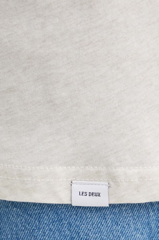 Les Deux t-shirt bawełniany LDM101155 beżowy