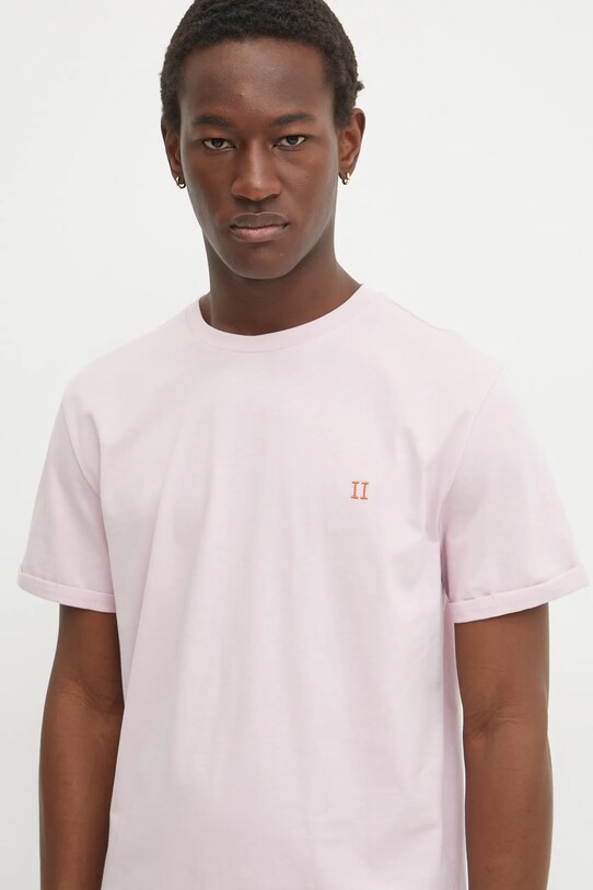 Хлопковая футболка Les Deux розовый LDM101155