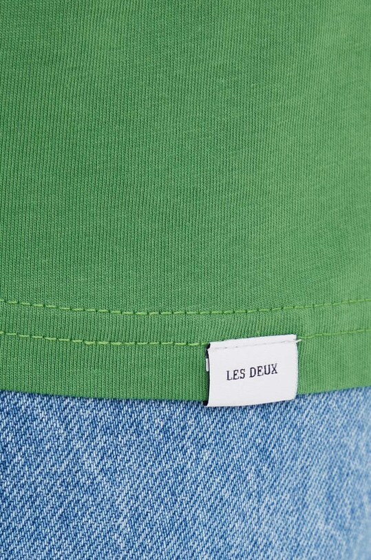 Les Deux tricou din bumbac verde LDM101155