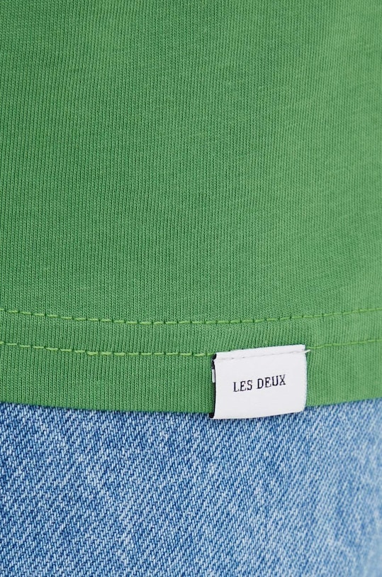Les Deux t-shirt in cotone verde LDM101155