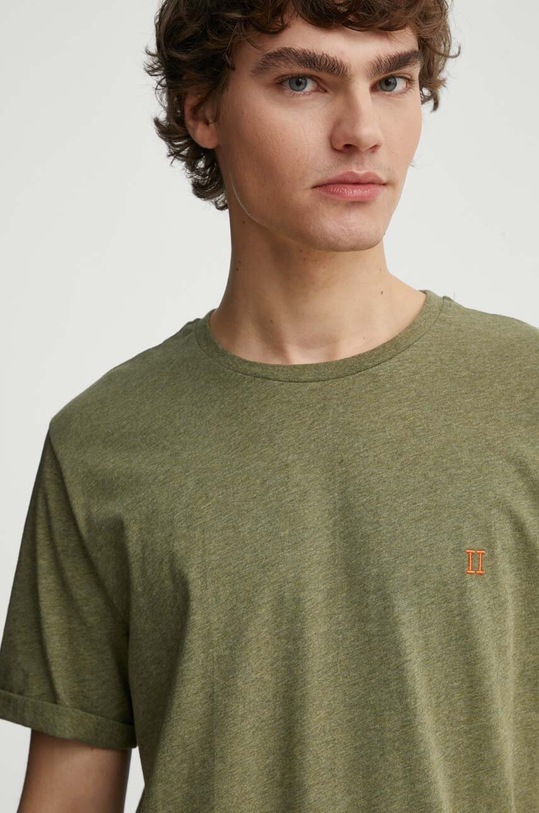 Les Deux t-shirt bawełniany zielony LDM101155