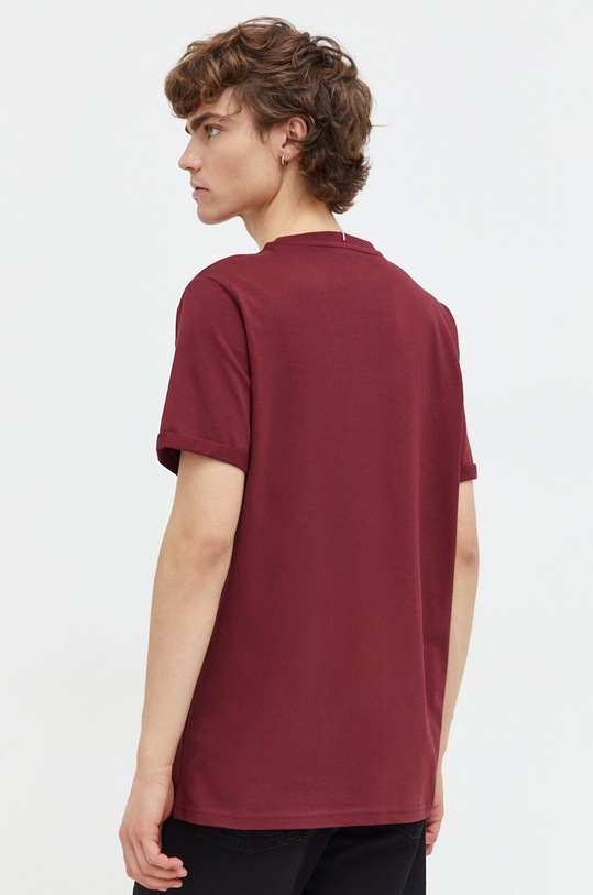 Odzież Les Deux t-shirt bawełniany LDM101155 bordowy