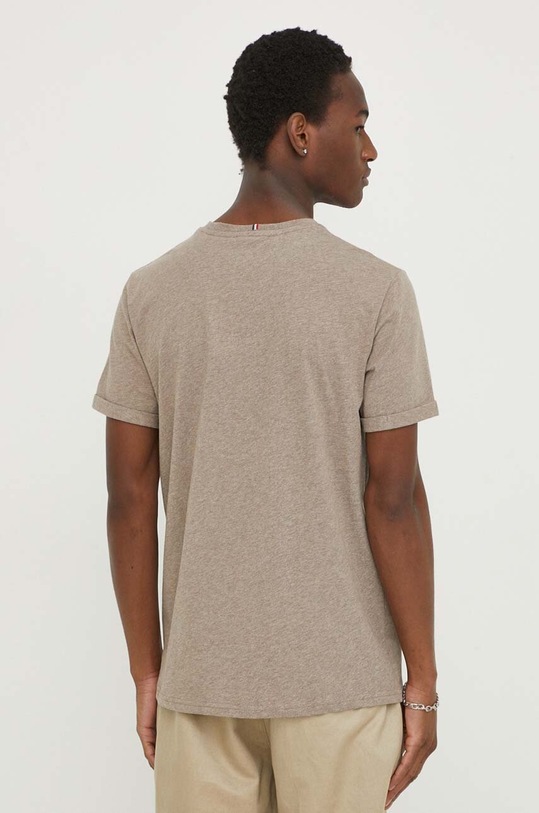 Odzież Les Deux t-shirt bawełniany LDM101155 brązowy