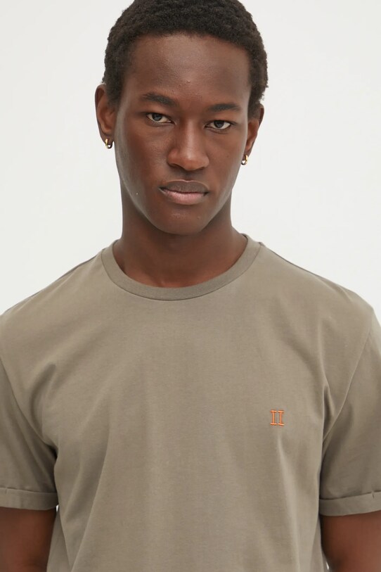 Les Deux tricou din bumbac verde LDM101155