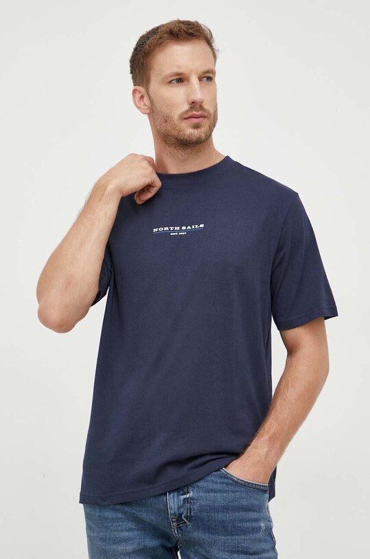 North Sails tricou din bumbac print bleumarin 692905