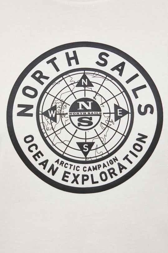 Βαμβακερό μπλουζάκι North Sails 692908 μπεζ