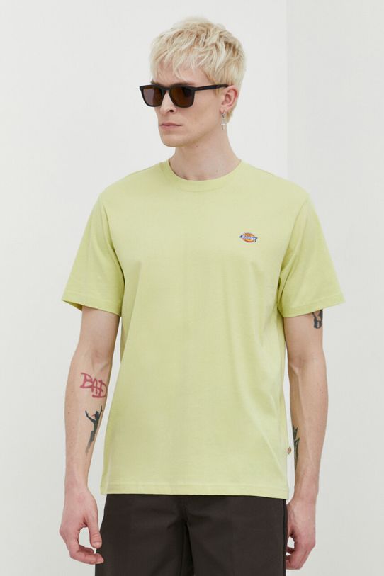 Dickies t-shirt bawełniany nadruk zielony DK0A4XDBF901