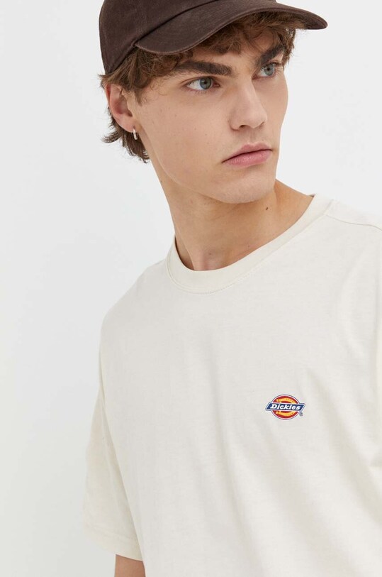 Хлопковая футболка Dickies бежевый DK0A4XDBF901