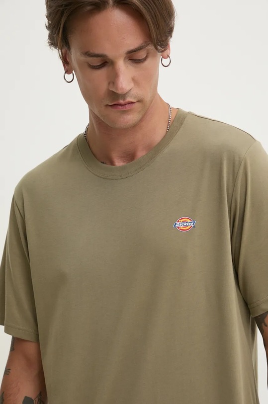 Dickies t-shirt bawełniany zielony DK0A4XDBF901
