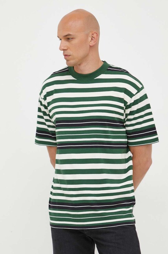 Marc O'Polo t-shirt bawełniany DENIM zielony 366218951150