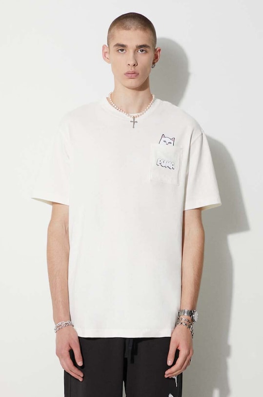 Puma t-shirt bawełniany PUMA X RIPNDIP