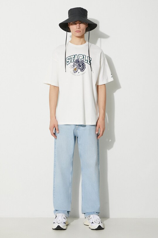 Puma cotton t-shirt PUMA X STAPLE 622201 beige AW23